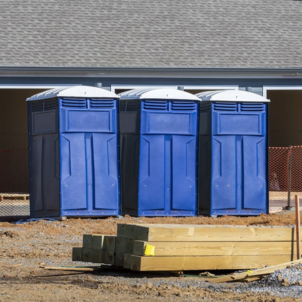 what is the expected delivery and pickup timeframe for the portable toilets in Park Hall MD